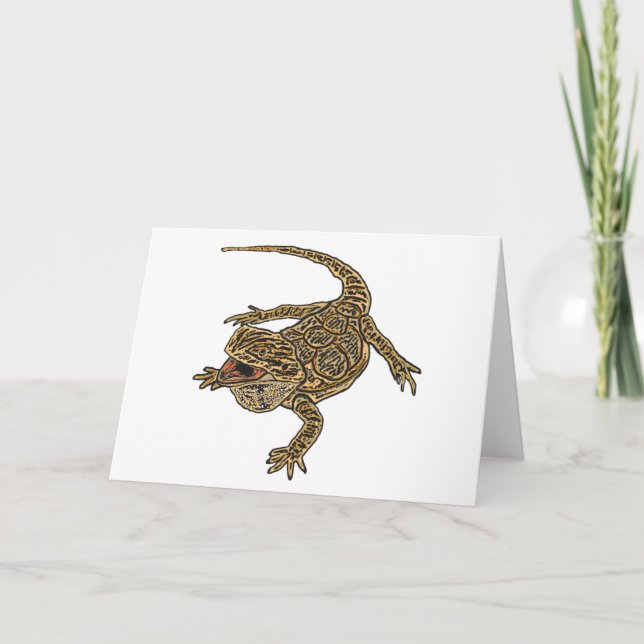 Bearded Dragon Card (Front)