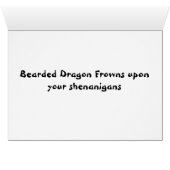 Bearded Dragon Cards (Inside Horizontal (Bottom))