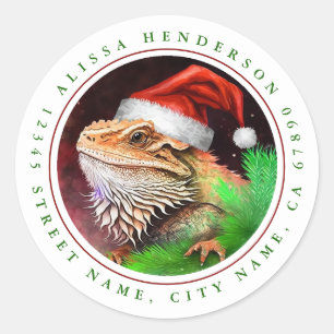 Bearded Dragon Christmas Stickers