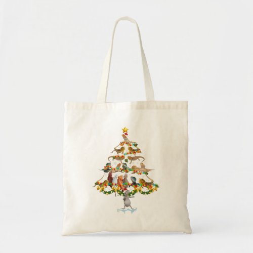 Bearded Dragon Christmas Tree Funny Reptile Lover  Tote Bag