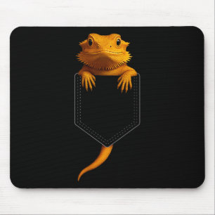 Bearded Dragon Cket Cute Exotic Lizard Reptile Pet Mouse Pad