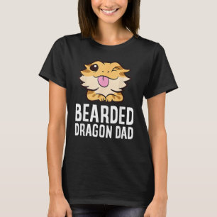 Bearded Dragon Dad  Reptile Lizard  Dad Mom T-Shirt