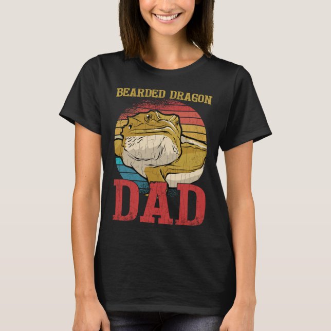 Bearded Dragon Dad  Reptiles  Pet Reptile Graphic T-Shirt (Front)