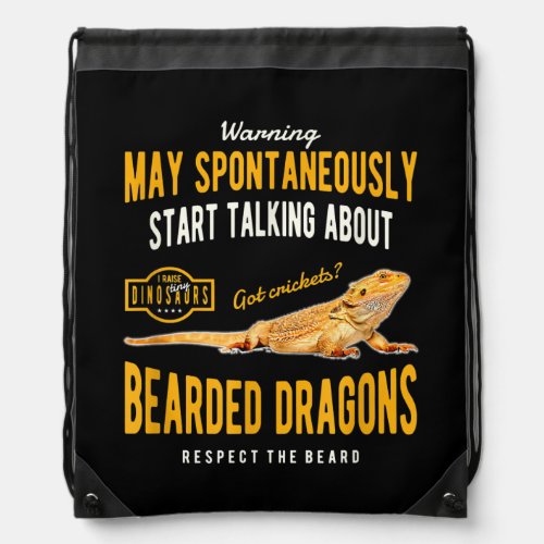 Bearded Dragon  Drawstring Bag