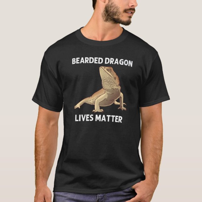 Bearded Dragon For Men Women Lizard  Herpetology T-Shirt (Front)