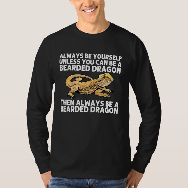 Bearded Dragon  For Men Women Pogona Lizard Animal T-Shirt (Front)