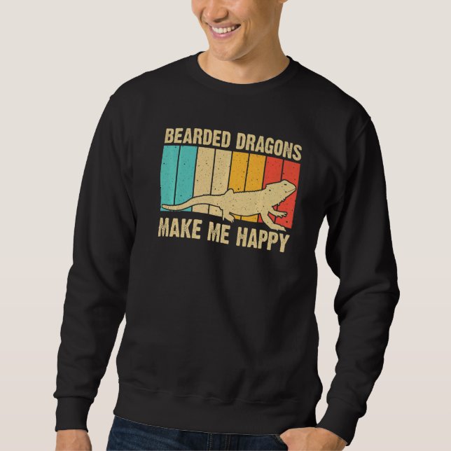 Bearded Dragon For Men Women Reptile Iguana Lizard Sweatshirt (Front)