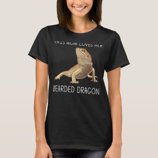 Bearded Dragon For Mom Mother Lizard Herpetology T-Shirt