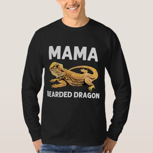 Bearded Dragon Gift For Mom Women Pogona Lizard T_Shirt