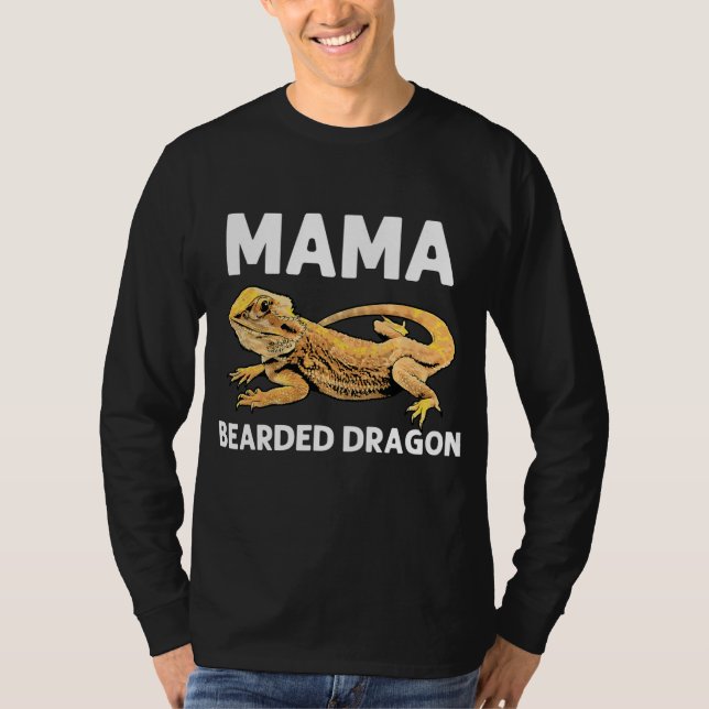 Bearded Dragon Gift For Mom Women Pogona Lizard T-Shirt (Front)