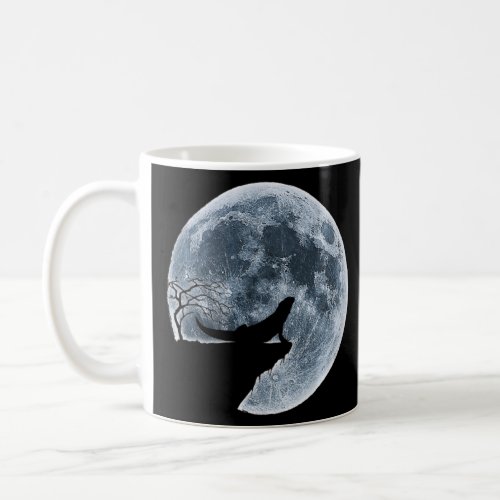 Bearded Dragon Halloween Costume Moon Silhouette  Coffee Mug