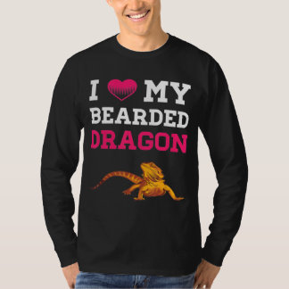 Bearded Dragon I Love My Bearded Dragon Men Women T-Shirt