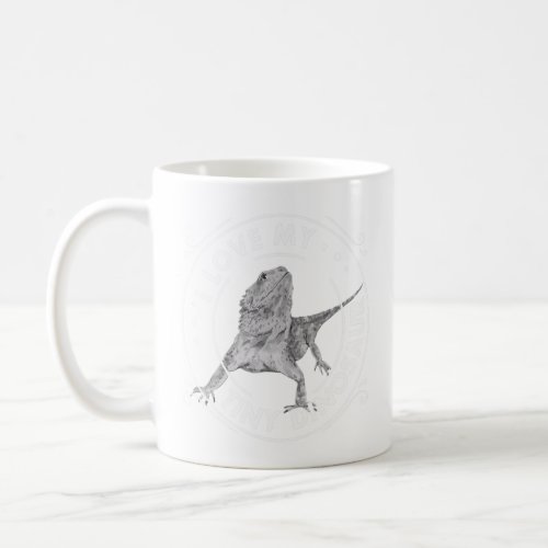 Bearded Dragon I Love My Tiny Dinosaur  Coffee Mug