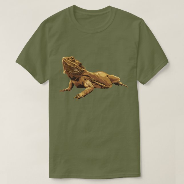 Bearded dragon illustration T-Shirt (Design Front)