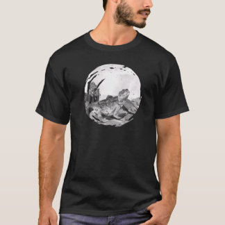 Bearded Dragon In Desert Reptile Animal Graphic T-Shirt