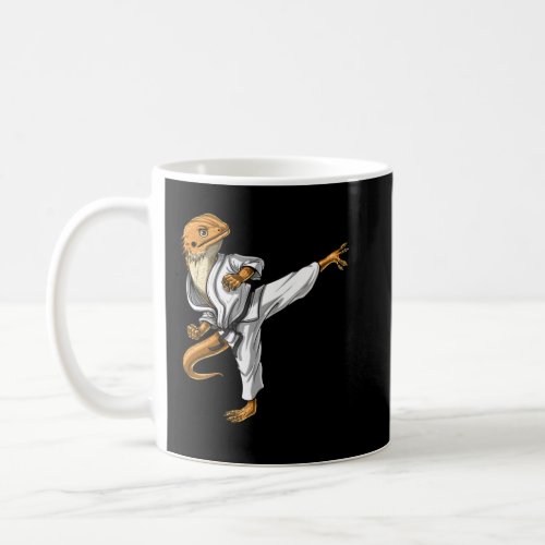 Bearded Dragon Karate Coffee Mug