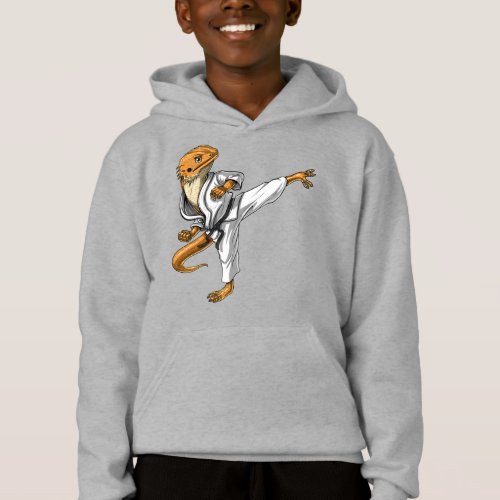 Bearded Dragon Karate Hoodie