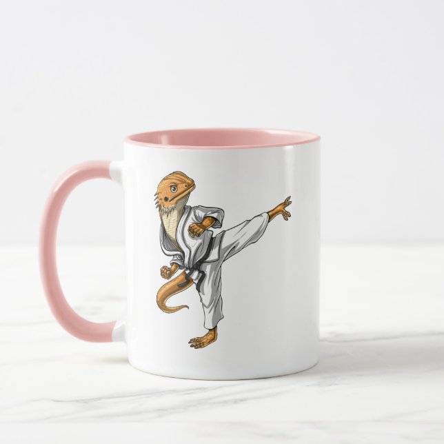 Bearded Dragon Karate Mug (Left)