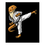 Bearded Dragon Karate Poster Bearded Dragon Karate Poster