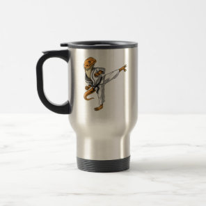 Bearded Dragon Karate Travel Mug