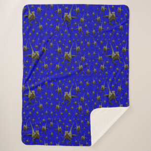 Bearded Dragon Lizard, Lge Sherpa Blanket
