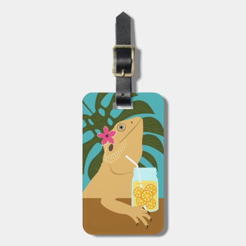 Bearded Dragon Lizard Luggage Tag