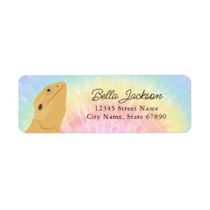 Bearded Dragon Lizard Return Address Labels