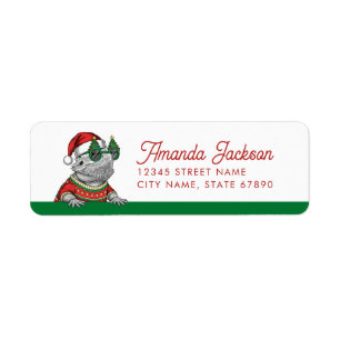 Bearded Dragon Lizard Return Address Labels