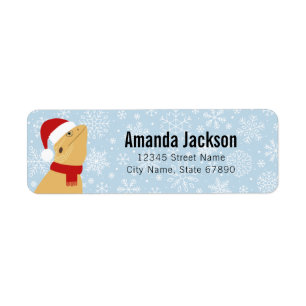Bearded Dragon Lizard Return Address Labels