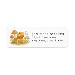 Bearded Dragon Lizard Return Address Labels