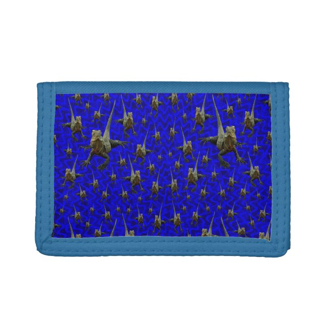 Bearded Dragon Lizard,  Tri-fold Wallet (Front)