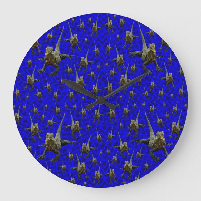 Bearded Dragon Lizard, Wall Clock (Front)