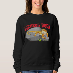 Bearded Dragon Lizards Rock Reptiles Sweatshirt