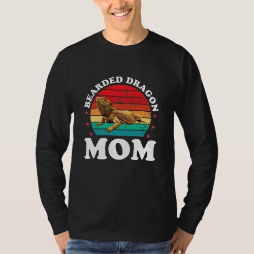 Bearded Dragon Mom Beardie Women Funny Pet Lizard T_Shirt