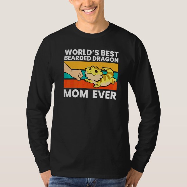 Bearded Dragon Mom  World's Best Bearded Dragon Mo T-Shirt (Front)