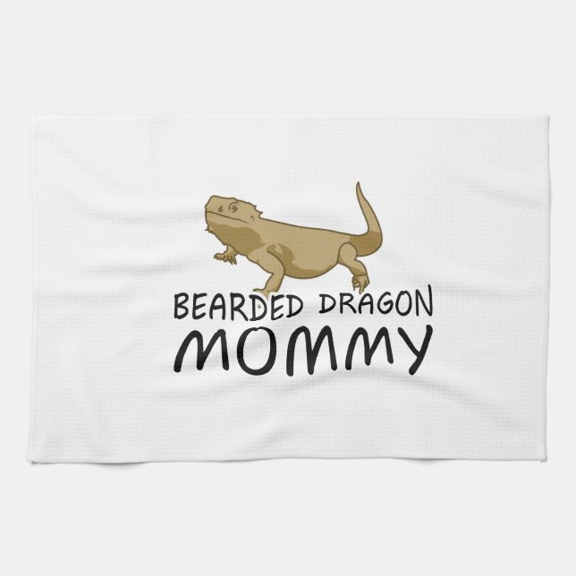 Bearded Dragon Mommy Towel (Horizontal)
