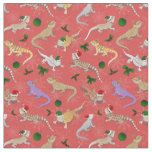 Bearded Dragon Morph Holiday Red Fabric