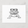 Bearded Dragon Nerdy Glasses Animal Announcement Postcard
