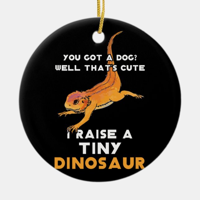 Bearded Dragon Owner Bearded Dragon Pet Bearded Ceramic Ornament (Front)