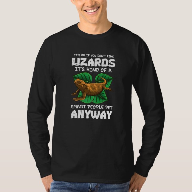 Bearded Dragon Pet Lizard Humor Reptile Herpetolo T-Shirt (Front)