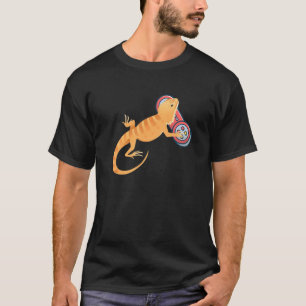 Bearded Dragon Playing Video Game  Lizards T-Shirt