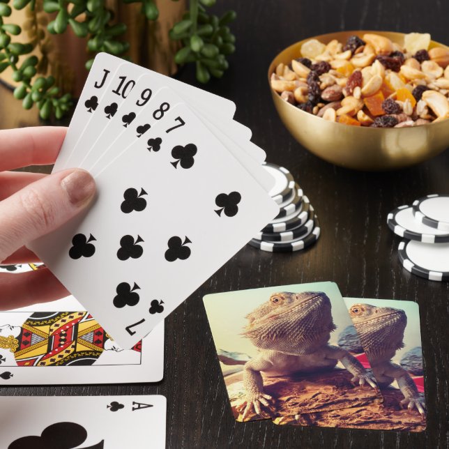 Bearded Dragon Poker Cards (In Situ)