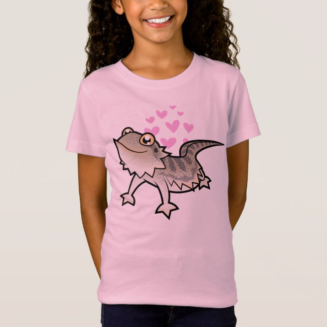 Bearded Dragon / Rankin Dragon Love T-Shirt (Front)