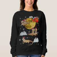 Bearded Dragon Reindeer Christmas Pajama Santa Xma