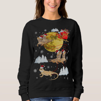 Bearded Dragon Reindeer Christmas Pajama Santa Xma Sweatshirt