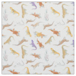 Bearded Dragon Scatter Pattern Transparent Fabric