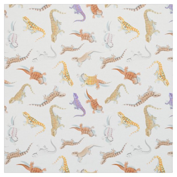 Bearded Dragon Scatter Fabric Zazzle