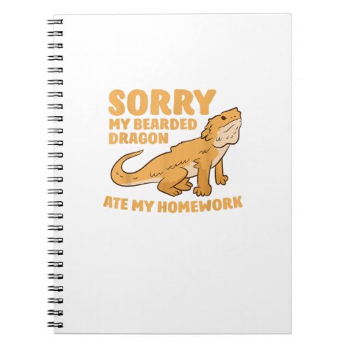 Bearded Dragon School My Bearded Dragon Ate My Hom Notebook