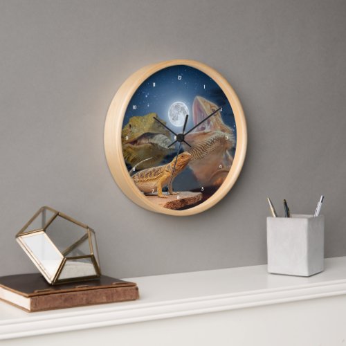 Bearded Dragon Wall Clock