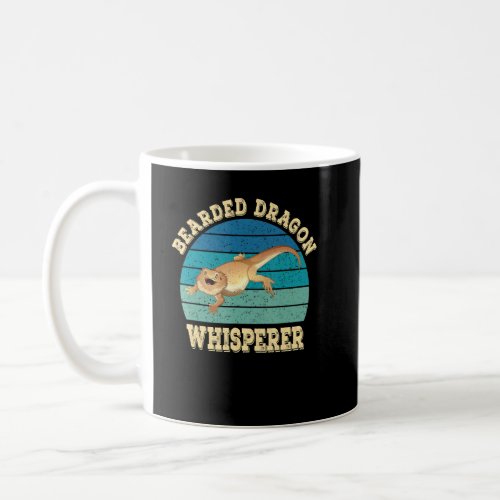 Bearded Dragon Whisperer Lizard Reptile Retro Vint Coffee Mug